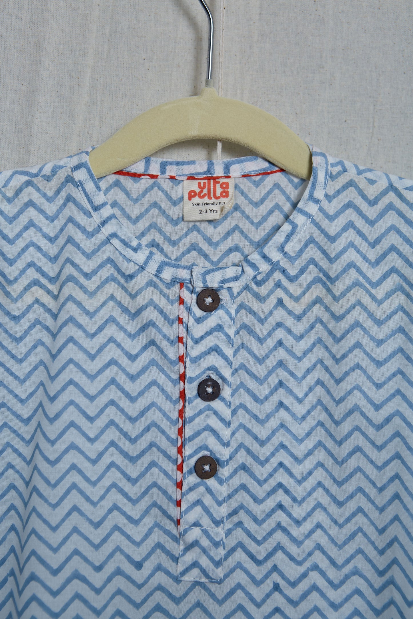 Blue Ziggy Chevron Jammies Set